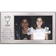 Godmother First Communion Picture Frame - Satin Silver Plated (6" x 4")