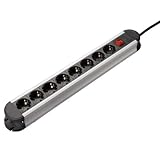 Hama Superior-Line Steckdosenleiste 8fach Aluminium 1,5 m
