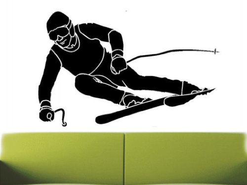 Skier Vinyl Wall