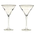 Naughty/Nice Martini Glasses Set of 2