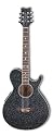 Daisy Rock Wildwood Artist Acoustic-Electric Guitar, Rainbow Sparkle