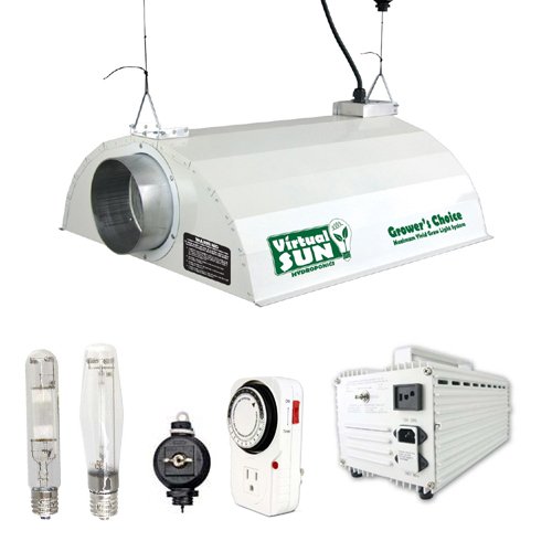Virtual Sun VS400MS 400 Watt HPS MH Grow Light Hood Reflector Magnetic Ballast Kit