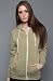 Alternative Apparel The Unisex Rocky Eco-Fleece Zip Hoody in Eco Olive hood ,Sweatshirts for Women