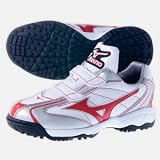 <トレーニングシューズ>MIZUNO フランチャイズトレーナーJr ホワイト×レッド(エナメル仕様) 2KT76462