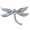 Czech Stone Dragonfly Brooch