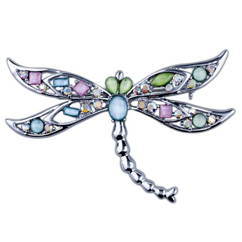 Czech Stone Dragonfly Brooches And Pins