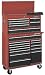 Craftsman 9-65348 Chest Top 7 Drawer 40-Inch Red Toolbox with Black Drawers Craftsman 9-65348 Chest Top 7 Drawer 40-Inch Red Toolbox with Black Drawers