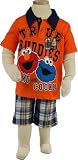 Sesame Street Elmo & Cookie True Buddies Toddler Boys Shirt Top & Shorts Set 2T-4T