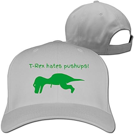 T Rex Hates Push-Ups Funny Gym Snapback Hat