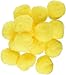 Darice, 15 Piece, Acrylic Pom Poms, Dark Yellow