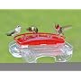 Jewel Box Window Hummingbird Feeder, Red