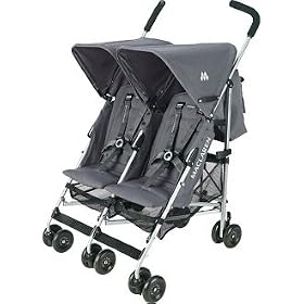 Maclaren Twin Triumph Charcoal Pushchair