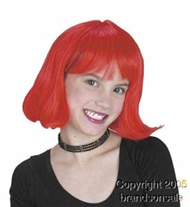 Kid's Red Short Hair Costume Wig