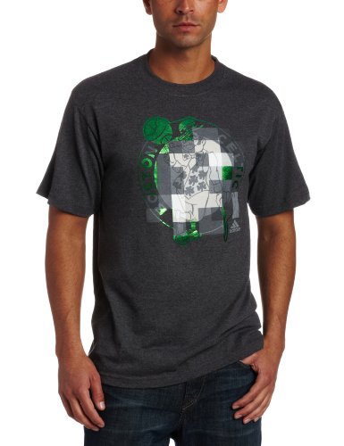 NBA Men's Boston Celtics Graystone "Cubicle" Tee Shirt (Grey, Small)