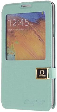 Boilfish,Green,Slim Style,S-View,Stand,Folio Flip Cover Case,Samsung Galaxy Note 3