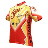 World Jersey's Red Sol Cerveza Short Sleeve Cycling Jersey