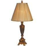 69CM FRENCH STYLE ANTIONETTE TABLE LAMP WITH GOLD SHADEby HOME WORKS