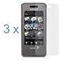 Clear Reusable LCD Screen Protector - 3 Packs for Sprint Samsung SPH-M800 Instinct Cell Phone