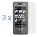 Clear Reusable LCD Screen Protector - 3 Packs for Sprint Samsung SPH-M800 Instinct Cell Phone