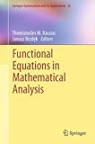 Functional equations in mathematical analysis