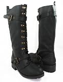 Lara Croft Tomb Raider Biker Buckle Lug Boots Women