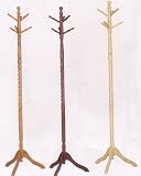 2" Dia Cherry Finish Coat Rack