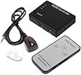 Fosmon 3 Port HDMI Switch with Auto Switching & Remote for HDTV, HDDVD, XBox 360, PS3, Blu-Ray and PCs - Supports 1080p