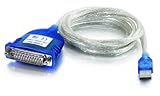 C2G / Cables to Go 22429 USB Type A Male to Serial DB25 Male Adapter (6 Feet)