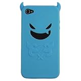 ���������I iPhone 4 Silicone Case, Water Blue Satan �V���R���P�[�X, �E�H�[�^�[�u���[�E�T�^�� IPN4-SF3-stnWB �摜