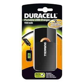Duracell - 81296700 - Chargeur USB Portable - 3h - 1150 mAh