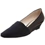 Aquatalia by Marvin K. Women's Hannamay Wedge,Navy weatherproof microfiber and weatherproof patent,6 M US