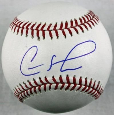 Astros Carlos Lee Autographed/Hand Signed Authentic Oml Baseball PSA/dna
