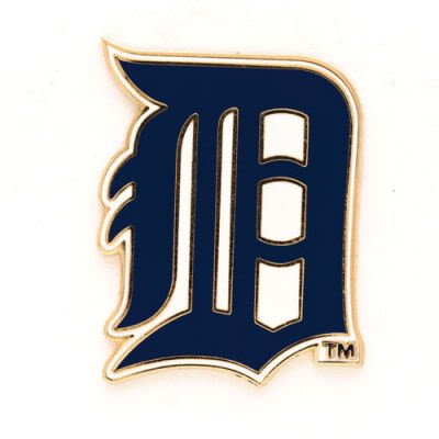DETROIT TIGERS OFFICIAL LOGO GOLD LAPEL PIN