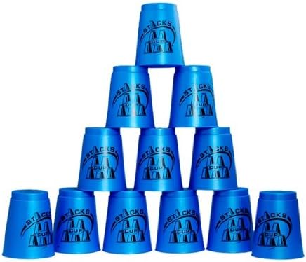 WruiDIAN SHENG DS-25 12 Piece Flyingcup Speed Stacks (Blue)