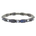 The Jennifer Stretch Bracelet in Midnight Blues