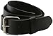 Seris -100% Solid Genuine Leather Belt with Metal Roller Buckle (40 Black)