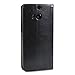 HTC One M8 Case, GMYLE(R) Wallet Case Simple for HTC One M8 - Black Crazy Horse Pattern PU Leather Protective Folio Slim Fit Wallet Stand Case Cover (with 3 card slots and money pocket)