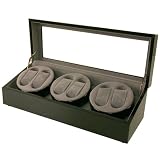 NEW Watch Winder For 6 Automatic Watch Built in IC Program AC Operation Black Finish Gift Box by Tech Swiss