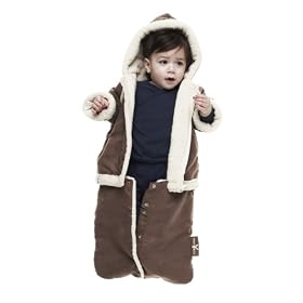 Wallaboo 6-12 Months Winter Fleece Suit (Chocolate)