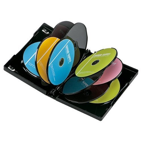 SANWA SUPPLY DVD-W10-01BK DVDトールケース(10枚収納) ブラック