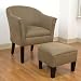 4D Concepts Chair and Ottoman, Beige