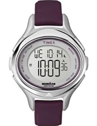 Timex Womens T5K498 Ironman All Day 50-Lap Plum Silicone Strap Watch