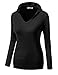 J.TOMSON Women's Basic Pullover Slim Fit Hoodie with Kangaroo Pockets