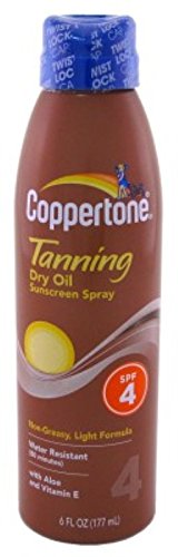 Coppertone Continuous Spf#04 Spray Tanning Dry Oil 6oz (2 Pack)