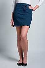All Over Quilted Drawstring Skirt