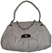 Women's B Makowsky Purse Handbag Vanessa Leather Satchell Stone