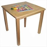 Square Hardwood Table Leg Height: 18, Size: 24 Square