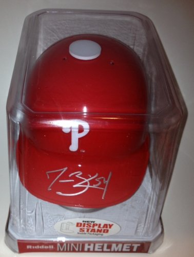 Jesse Biddle Signed Philadelphia Phillies Mini Batting Helmet From Signing W/coa at Amazon.com