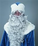 Nikolaus Bart grau Weihnachtsmann Weihnachten