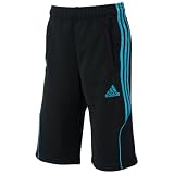 (アディダス)adidas YG adienergy ウォームアップ ハーフパンツ SS058 X48838 ブラック/スーパーシアンS12 140